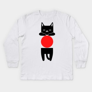 Cat from Japan Kids Long Sleeve T-Shirt